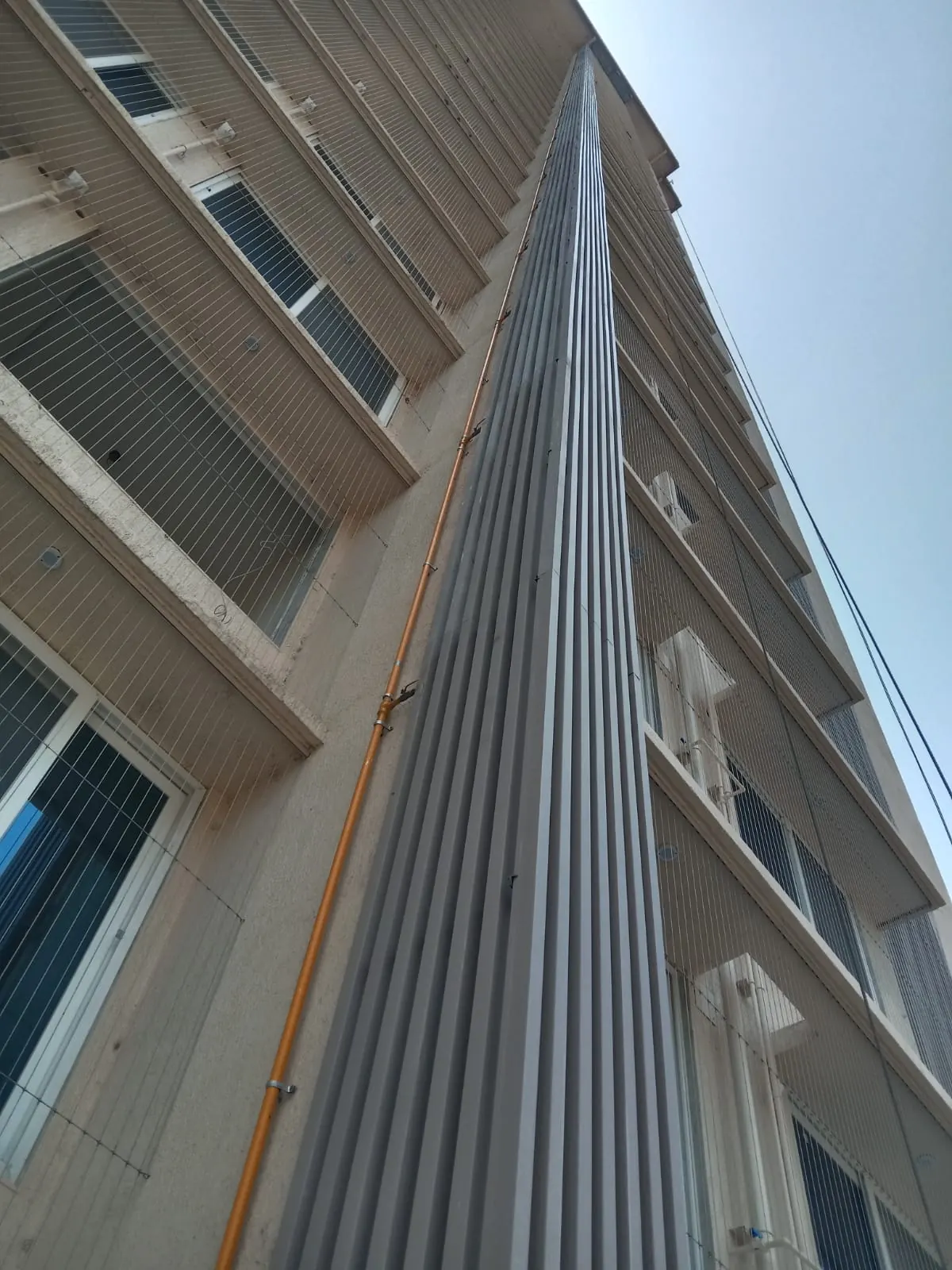 Avantra UPVC fins installation quality on a residential facade project
