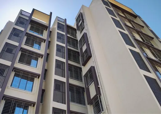Fia site Palghar UPVC facade installation