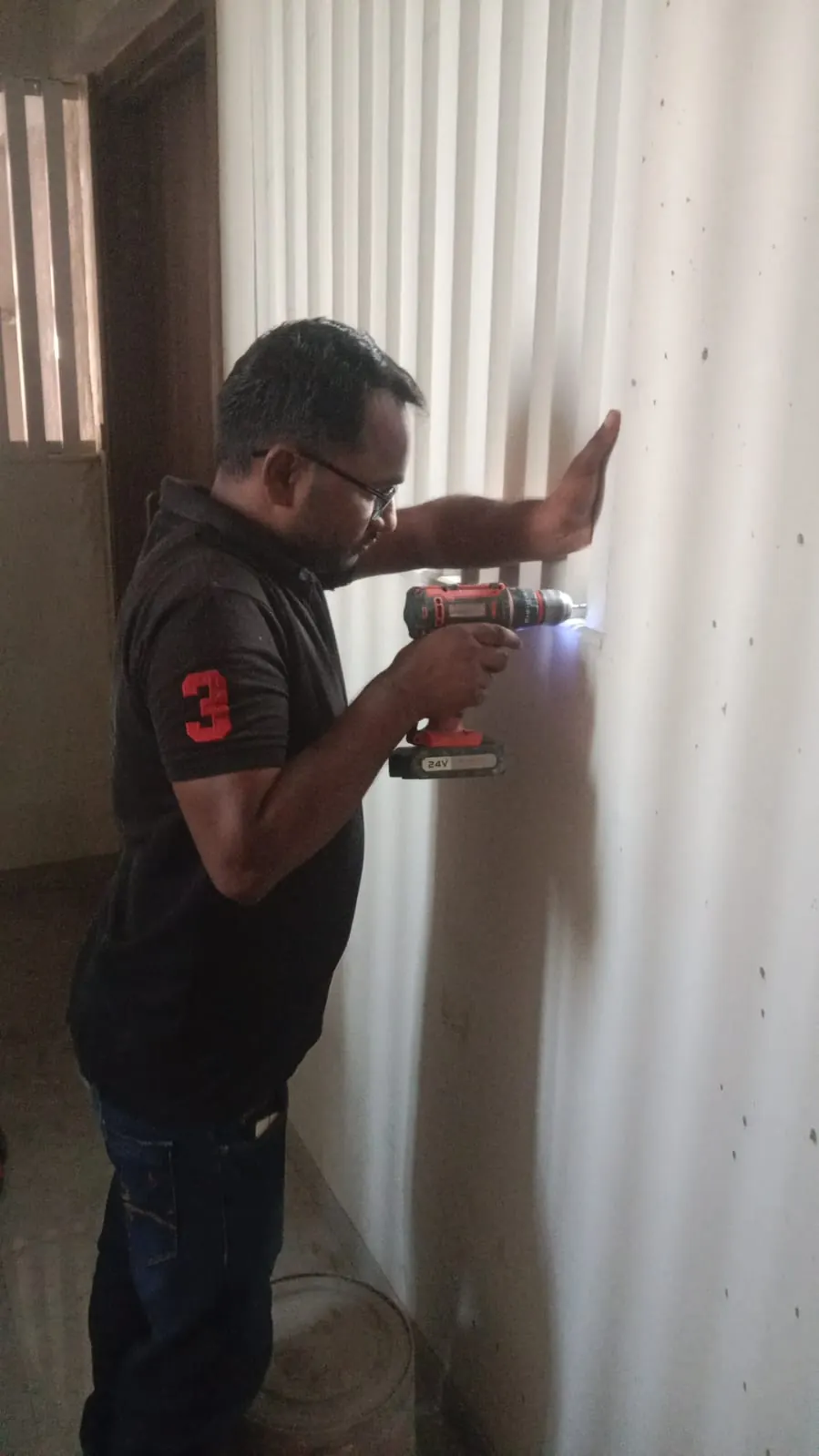 UPVC fins warehouse and site materials